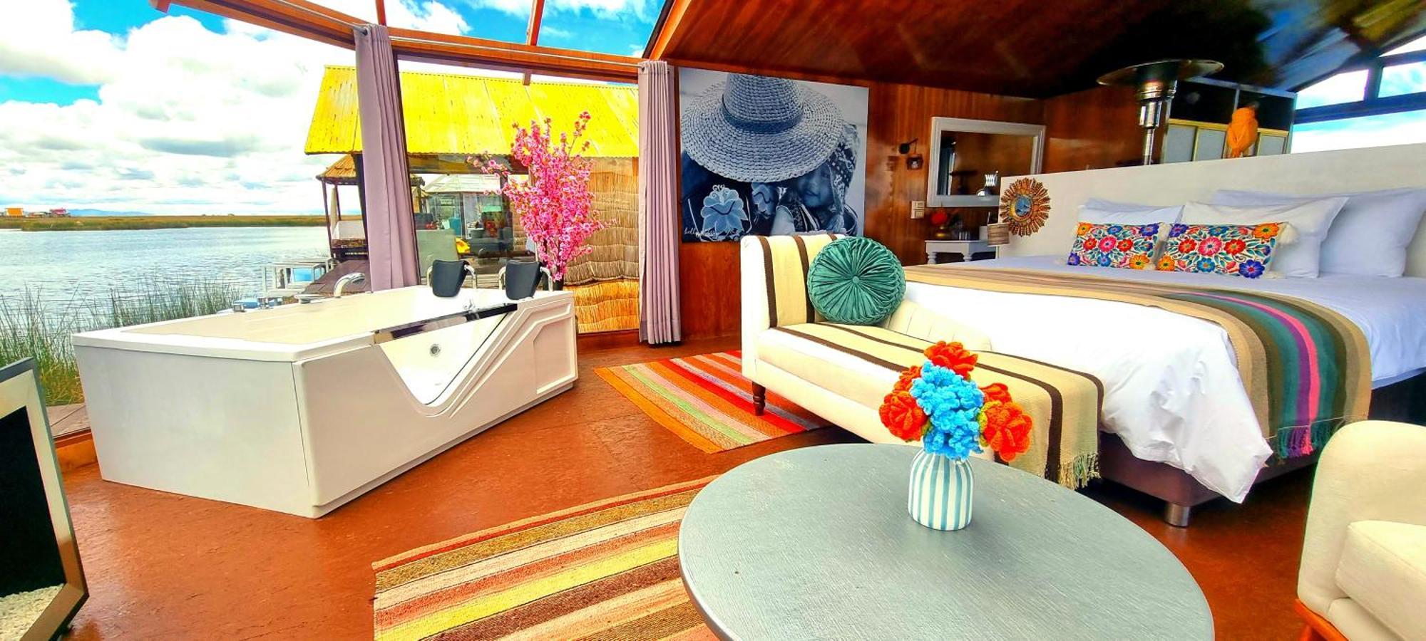 Uros Kay Pacha Lodge بونو الغرفة الصورة